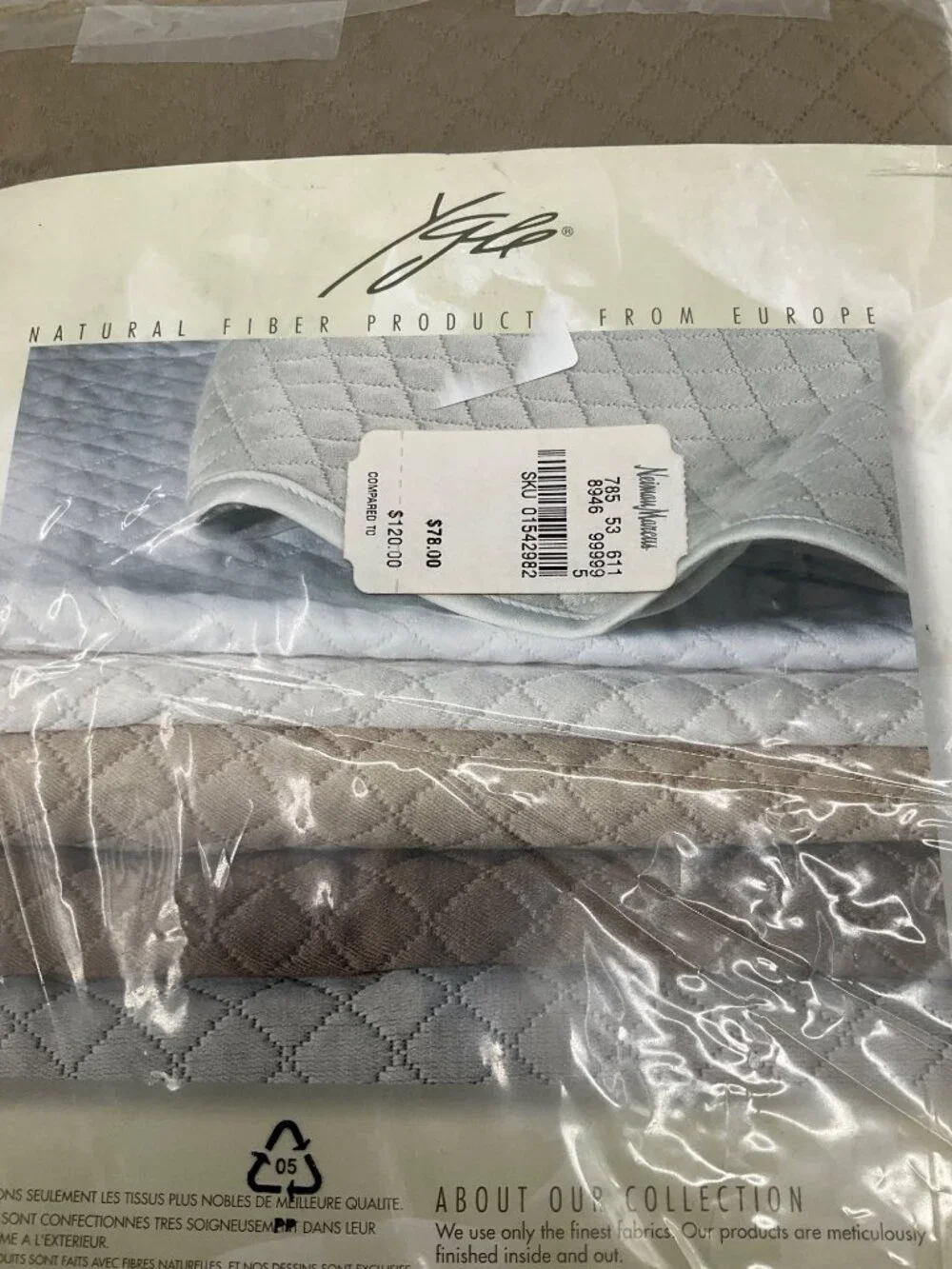 SDH Flanged European King Pillow Sham - Far East Collection - 100% Egyptian Cott